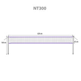 NILS Badmintonnetz 6,2 m mit Metallstangen, Freizeitnetz Outdoor Garten Camping