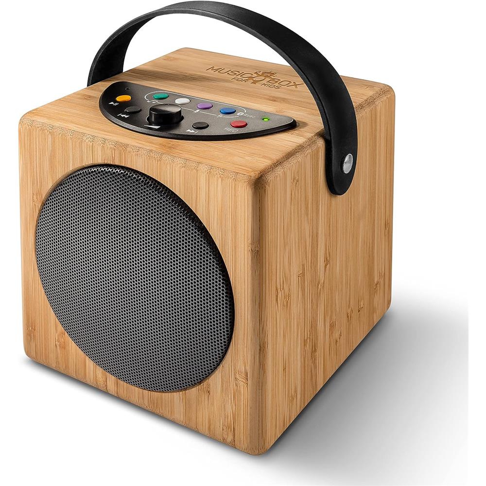 KidzAudio Music Box for Kids – Kinderlautsprecher mit USB, Bluetooth, Aufnahme & Sleep