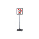 Jamara 5 Verkehrsschilder 81 cm Straßenschilder im Set für Fahrzeuge Outdoor Garten Spiel-Verkehrszeichen