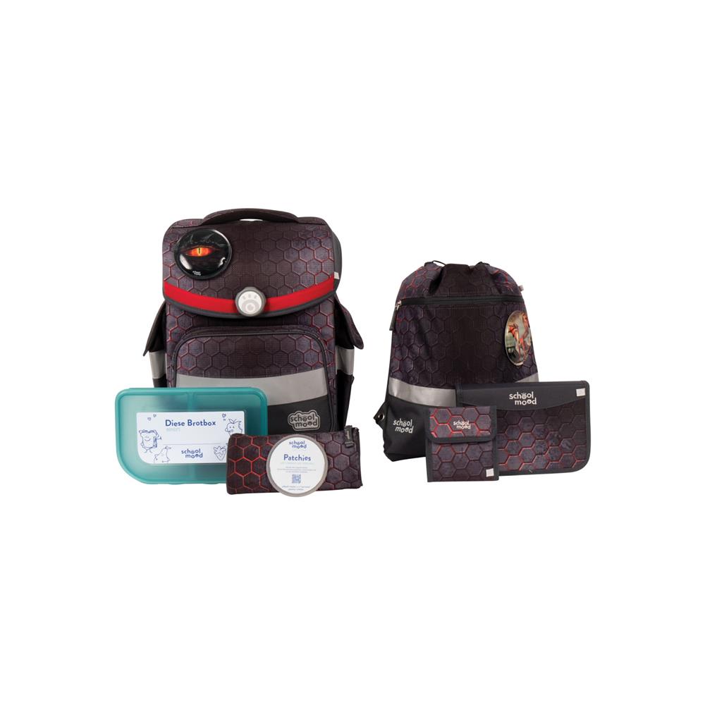 School-Mood Schulranzen Set Timeless Air+ Mika (Drache)