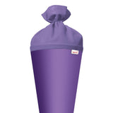Roth Schultüte-Rohling/Basteltüte, lila, 70cm, rund, Rot(h)-Spitze, mit Filzverschluss