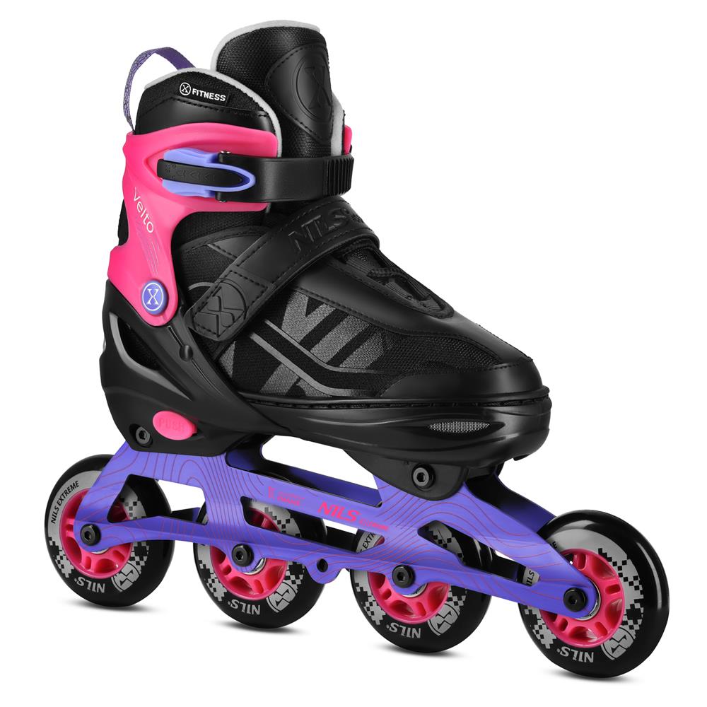 NILS EXTREME NA684 VELTO Inlineskates Inliner Gr. 39-42, Rosa, größenverstellbar