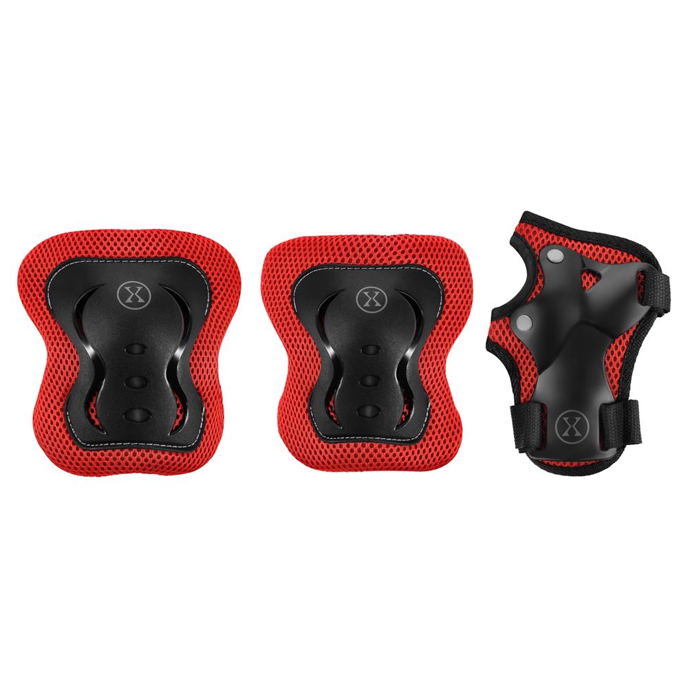 NILS EXTREME H320 Schoner-Set, Rot, Größe S - Protektoren Handgelenk Ellenbogen Knie