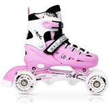 NILS EXTREME NH10905 4in1 Inliner Schlittschuhe Rollschuhe Gr. 35-38, Rosa, verstellbar