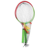NILS Mini Badminton Set für Kinder, 2 Schläger, 3 Bälle, Outdoor Garten Freizeit