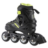 NILS EXTREME NH18191 2in1 Inliner Schlittschuhe Kinder Gr. 34-38, Schwarz-Limettengrün, verstellbar