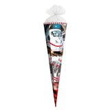 Roth Schultüte Schnellzug, 85cm, eckig, Rot(h)-Spitze, Tüllverschluss