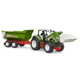 Bruder 03452 - ROADMAX Traktor mit Frontlader und Kippanhänger