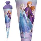 Roth Schultüte Disney Frozen, 70cm, rund, Rot(h)-Spitze, Filzverschluss