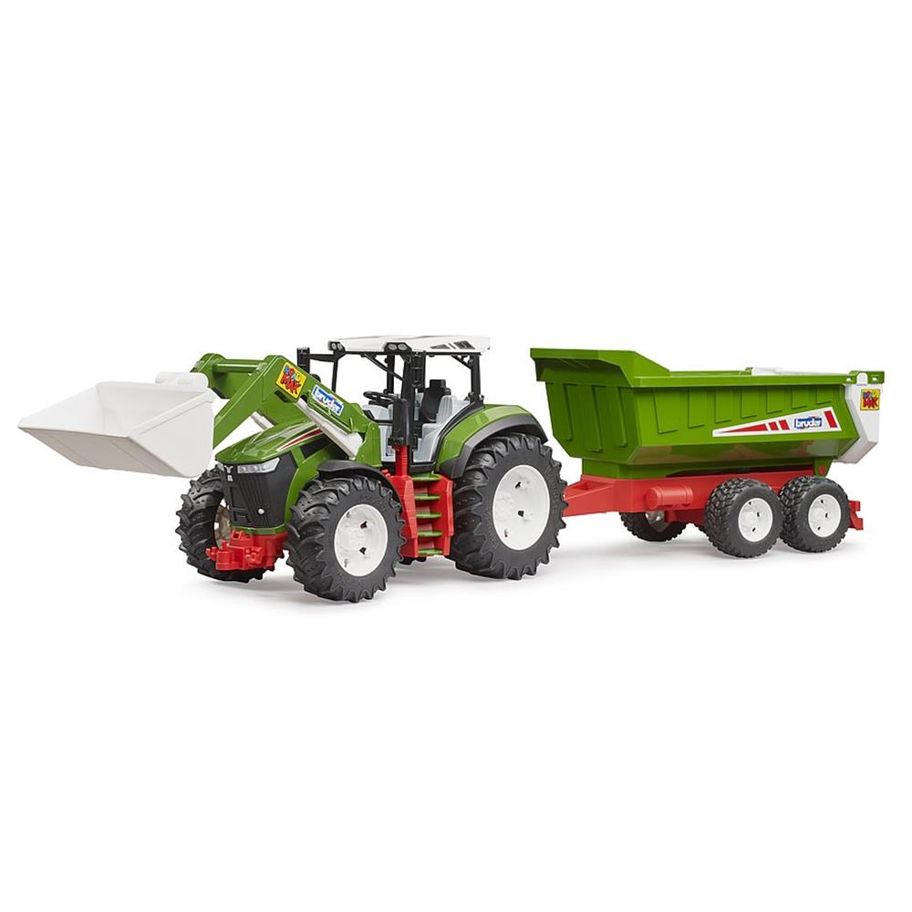 Bruder 03452 - ROADMAX Traktor mit Frontlader und Kippanhänger