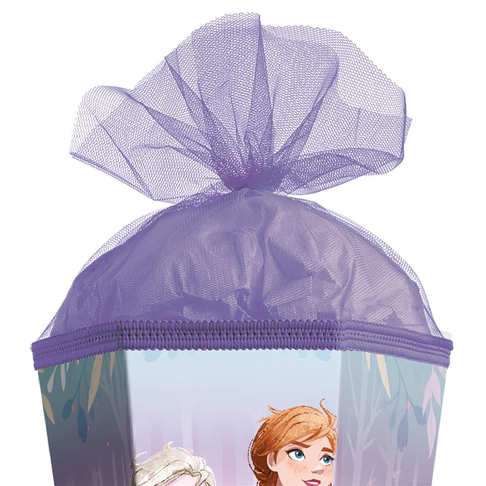 Roth Schultüte Disney Frozen, 85cm, eckig, mit Rot(h)-Spitze und lilafarbigem Tüllverschluss