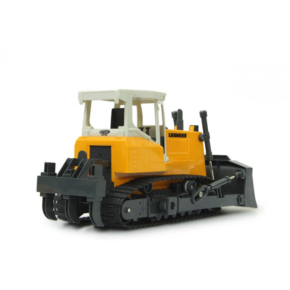 Jamara RC Planierraupe Liebherr 1:20 Gelb 2,4GHz funkferngesteuertes Baufahrzeug mit Sound