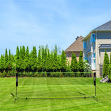NILS Badmintonnetz 5 m, Freizeitnetz Outdoor Garten Sporthalle freistehend
