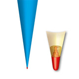 Roth Schultüte-Rohling/Basteltüte, pazifikblau, 70cm, rund, Rot(h)-Spitze, ohne Verschluss