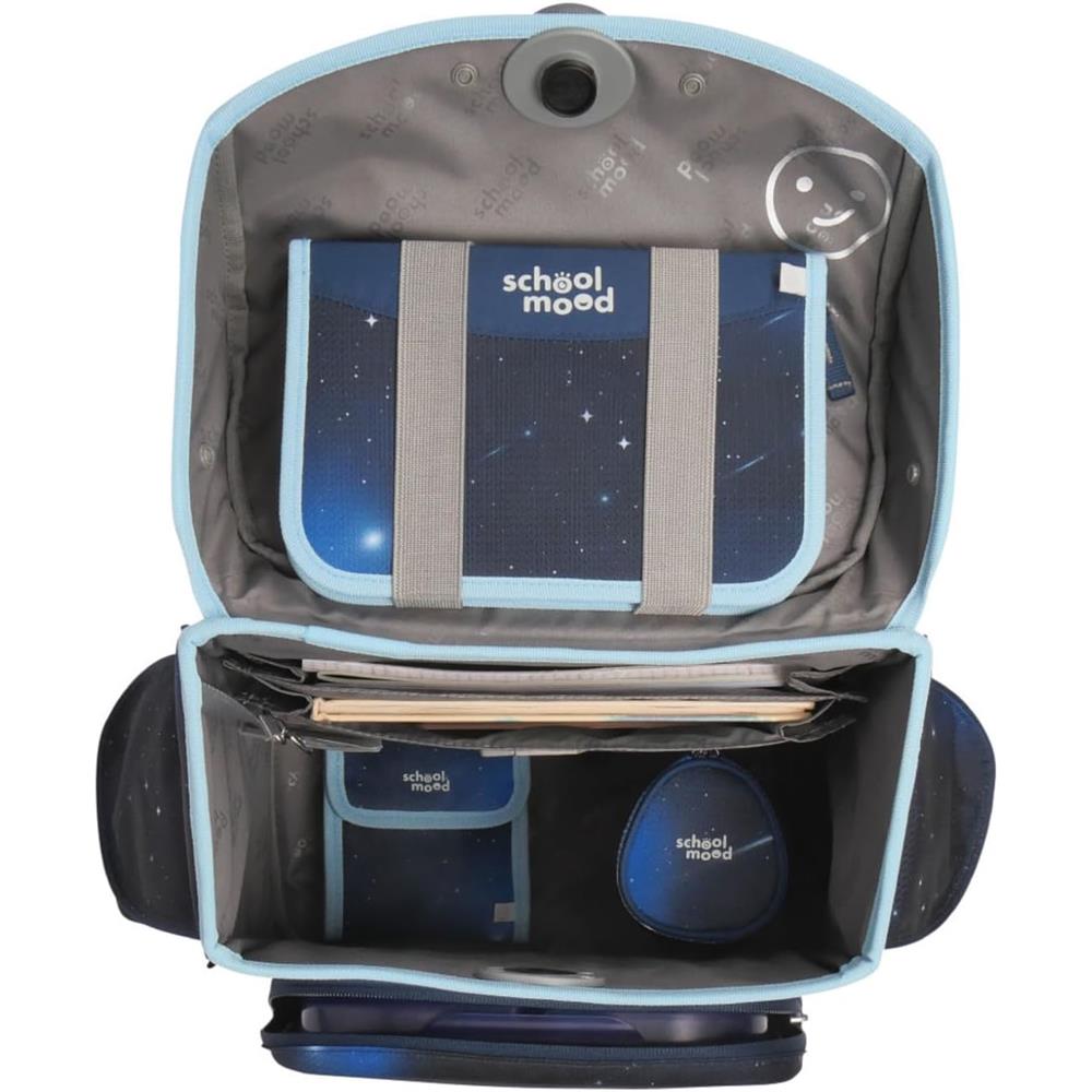School-Mood Schulranzen Set Timeless Pro Moritz (Space) 7-teilig