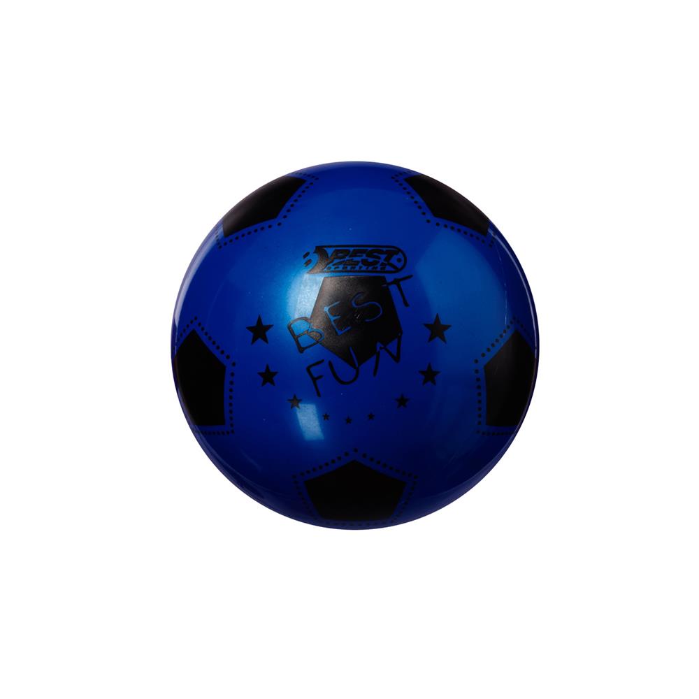 Best Sporting PVC Ball FUN 22cm blau Kinder leichter Spielball Fußball unaufgepumpt