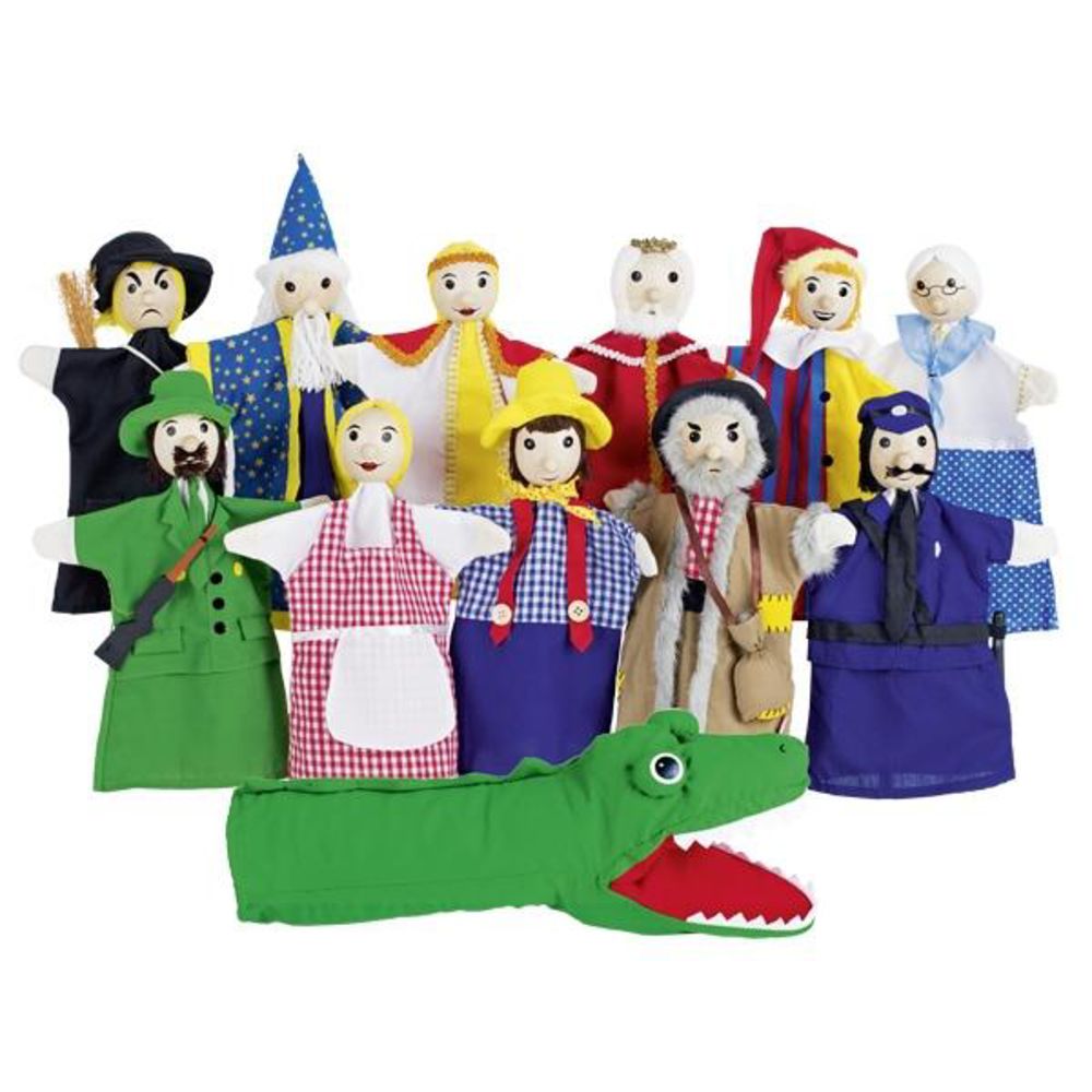 goki Handpuppenset 2 27 cm für Puppentheater für Kinder ab 3 Jahren