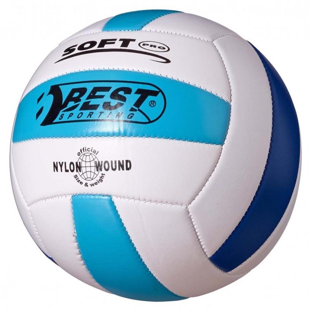 Best Sporting Volleyball Gr.5 weiß/blau Kunstleder Softball