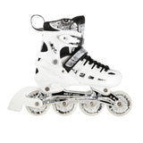 NILS EXTREME NH10905 4in1 LED Inliner Schlittschuhe Rollschuhe Gr. 35-38, Weiß, verstellbar