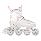 NILS EXTREME NH18188A 2in1 Inliner Schlittschuhe Kinder Gr. 34-38, Grau-Rosa, verstellbar