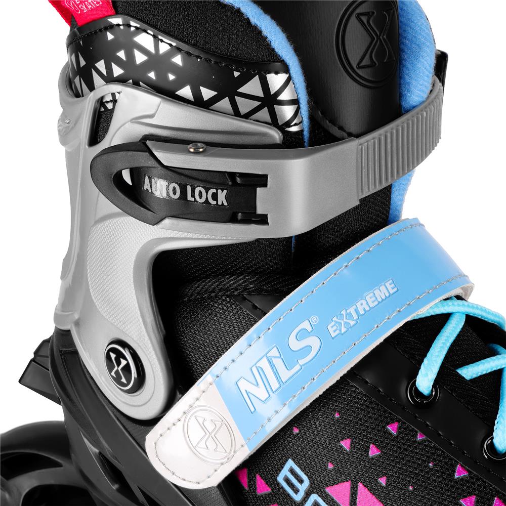 NILS EXTREME NH18190A BRAVE 2in1 Inliner Schlittschuhe Kinder Gr. 34-38, Rosa, verstellbar