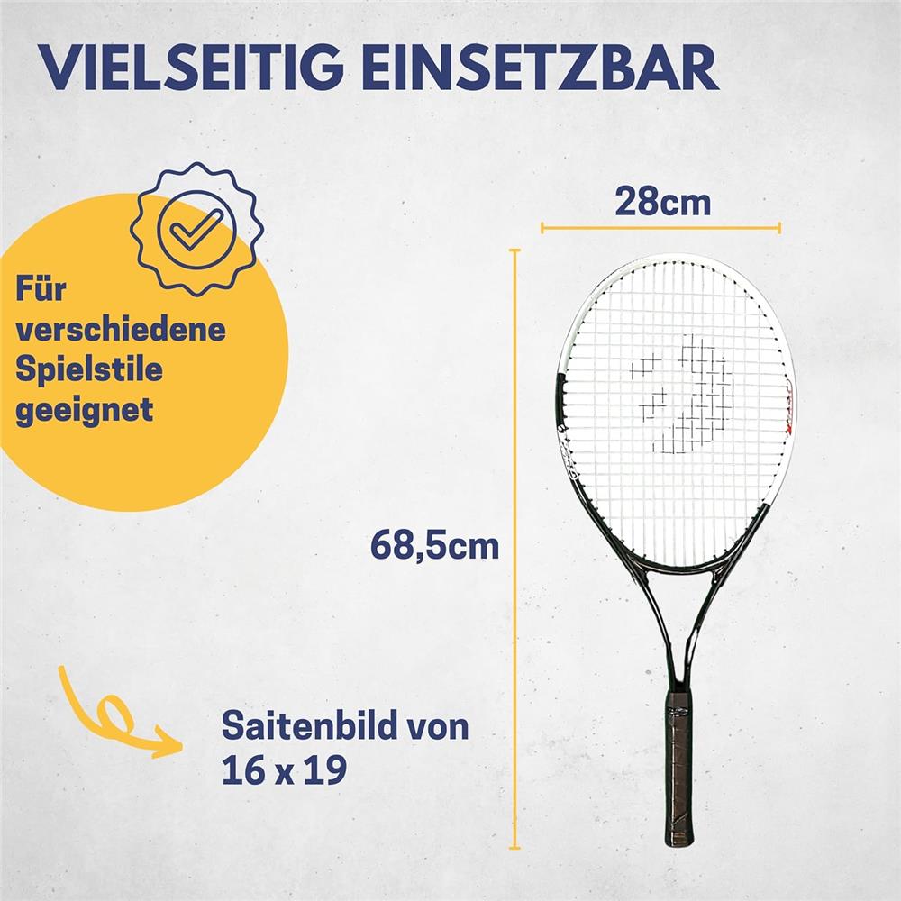 Best Sporting Tennisschläger XT-POWER L3 mit Tasche leicht 250g