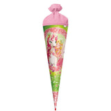 Roth Schultüte Einhornglück, 70cm, rund, Rot(h)-Spitze, Filzverschluss