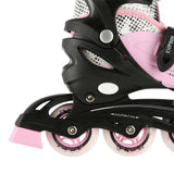 NILS EXTREME NH18331 4in1 Inliner Schlittschuhe Rollschuhe Gr. 35-38, Rosa, verstellbar