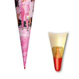 Roth Schultüte Barbie, 70cm, rund, Rot(h)-Spitze, Filzverschluss