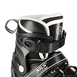 NILS EXTREME NH10905 4in1 LED Inliner Schlittschuhe Rollschuhe Gr. 35-38, Schwarz, verstellbar
