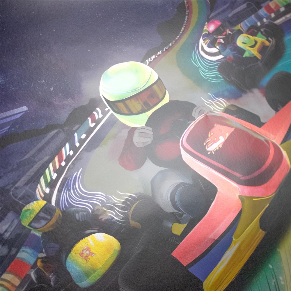 Roth Schultüte 85 cm Kart Race 6-eckig Tüllverschluss Glanzfolie und Spezialborte