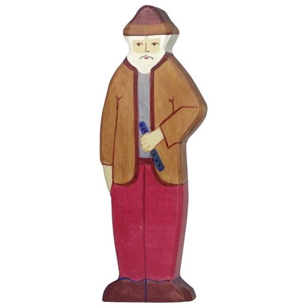 Holztiger Holzfigur - Großvater, Holzspielzeug, ab 3 Jahren