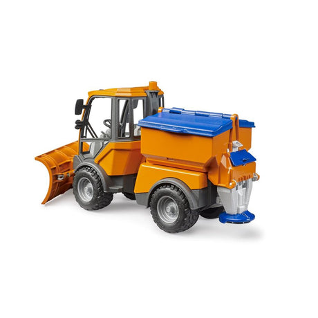 Bruder 02690 - VarioCar Winterdienst mit Räumschild und Streuwerk, 1:16