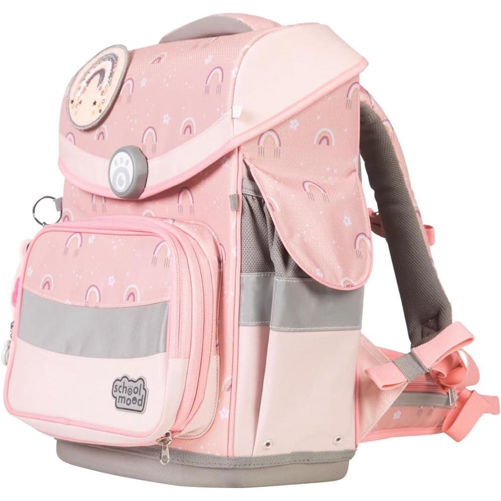 School-Mood Schulranzen Set Timeless Pro Rainbow (Regenbogen) 7-teilig