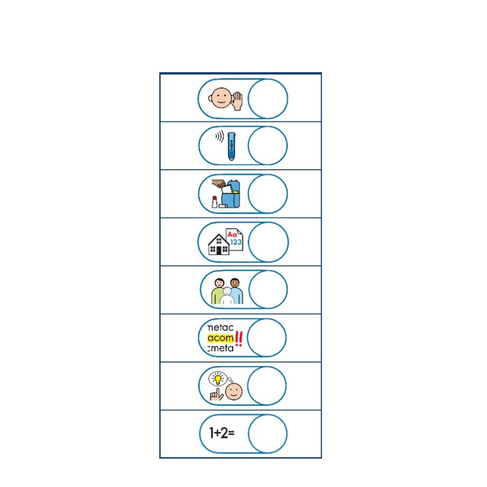 Anybook Pro Sticker Metacom – 480 Aufkleber mit Symbolen für Sprachförderung