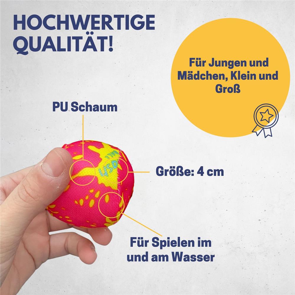 Best Sporting Water Fun Balls Neopren 6er Set Pool Spielzeug
