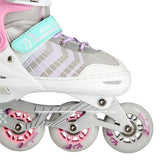 NILS EXTREME NH18192 4in1 Inliner Schlittschuhe Rollschuhe Gr. 34-38, Rosa, verstellbar