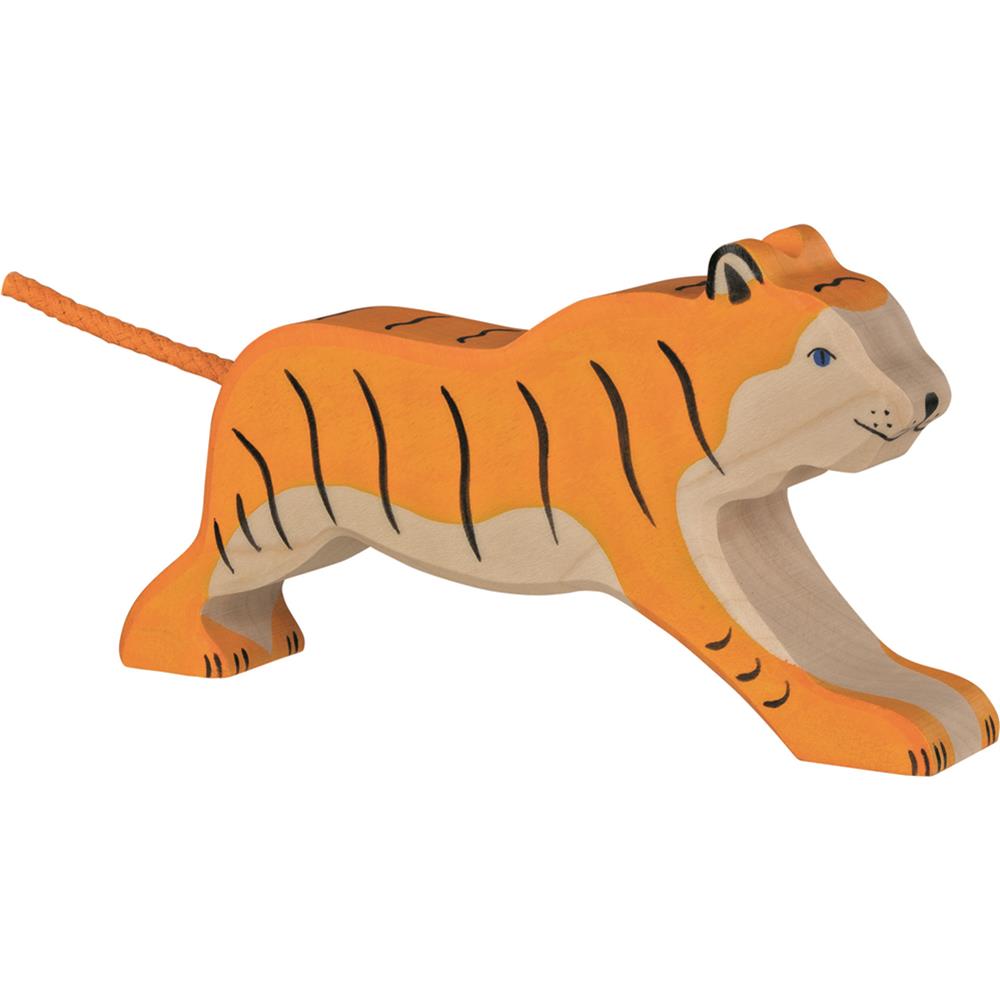 Holztiger Holzfigur - Tiger, Holzspielzeug, ab 3 Jahren