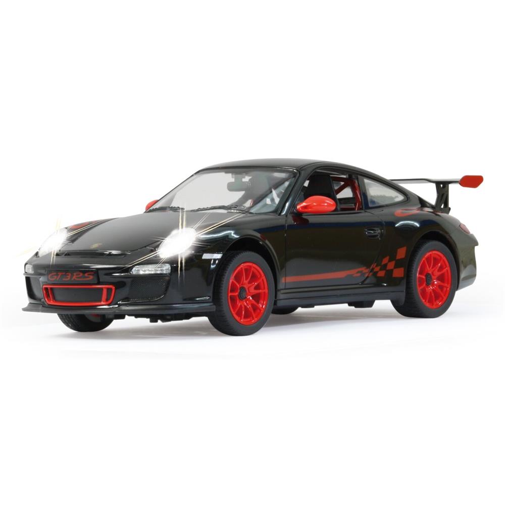 Jamara Porsche GT3 RS 1:14 schwarz 2,4GHz Ferngesteuertes Auto mit LED Fahrlicht