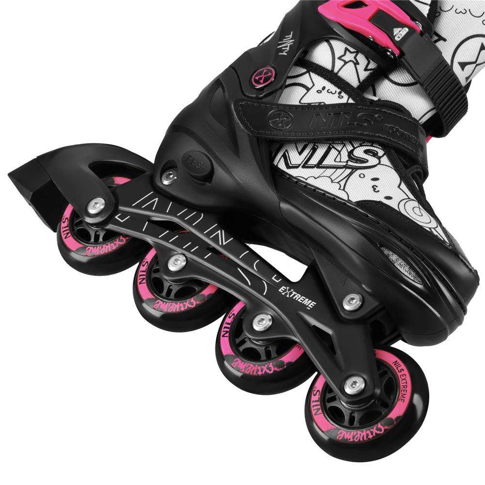 NILS EXTREME NH10907 TINTY 4in1 Inliner Schlittschuhe Rollschuhe Gr. 39-42, verstellbar