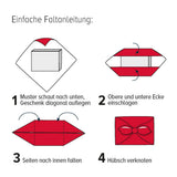 Roth Geschenktuch 3er Set X-Mas Furoshiki nachhaltig 2x 50 x 50 cm, 1x 80 x 80 cm