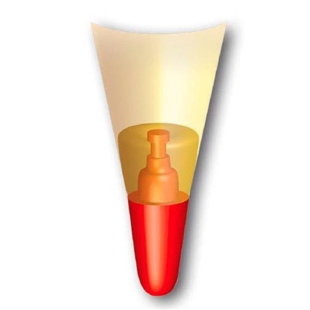 Roth Extra große XXL Schultüte-Rohling/Basteltüte, grau, 100cm, eckig, Rot(h)-Spitze, ohne Verschluss