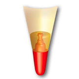 Roth Extra große XXL Schultüte-Rohling/Basteltüte, grau, 100cm, eckig, Rot(h)-Spitze, ohne Verschluss