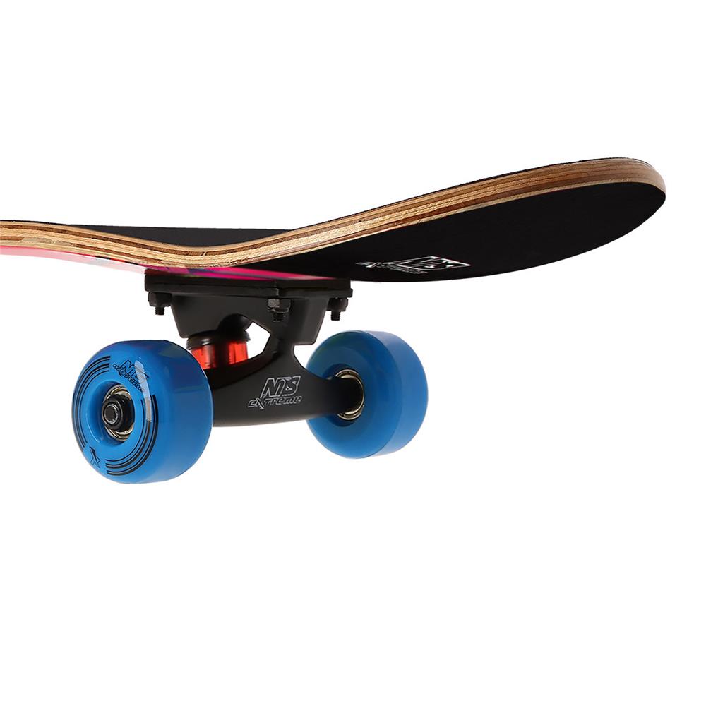 NILS EXTREME CR3108SA Skateboard, 78 cm Ahorn Deck, ABEC-7 PU Rollen, Design Error