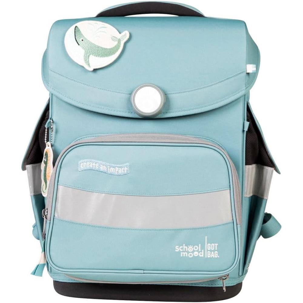 School-Mood Schulranzen Set Timeless Pro Dolphin (Ocean Collection) 6-teilig
