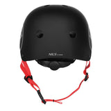 NILS EXTREME MTW001-2 Helm Größe M 55-58 cm Schwarz - Schutzhelm für Skateboard Inliner Roller Helm