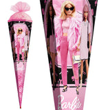 Roth Schultüte Barbie, 85cm, eckig, Rot(h)-Spitze, Tüllverschluss