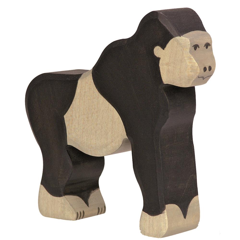 Holztiger Holzfigur - Gorilla, Holzspielzeug, ab 3 Jahren