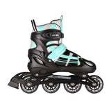 NILS EXTREME NH18366A 2in1 Inliner Schlittschuhe Kinder Gr. 35-38, Blau-Grün, verstellbar