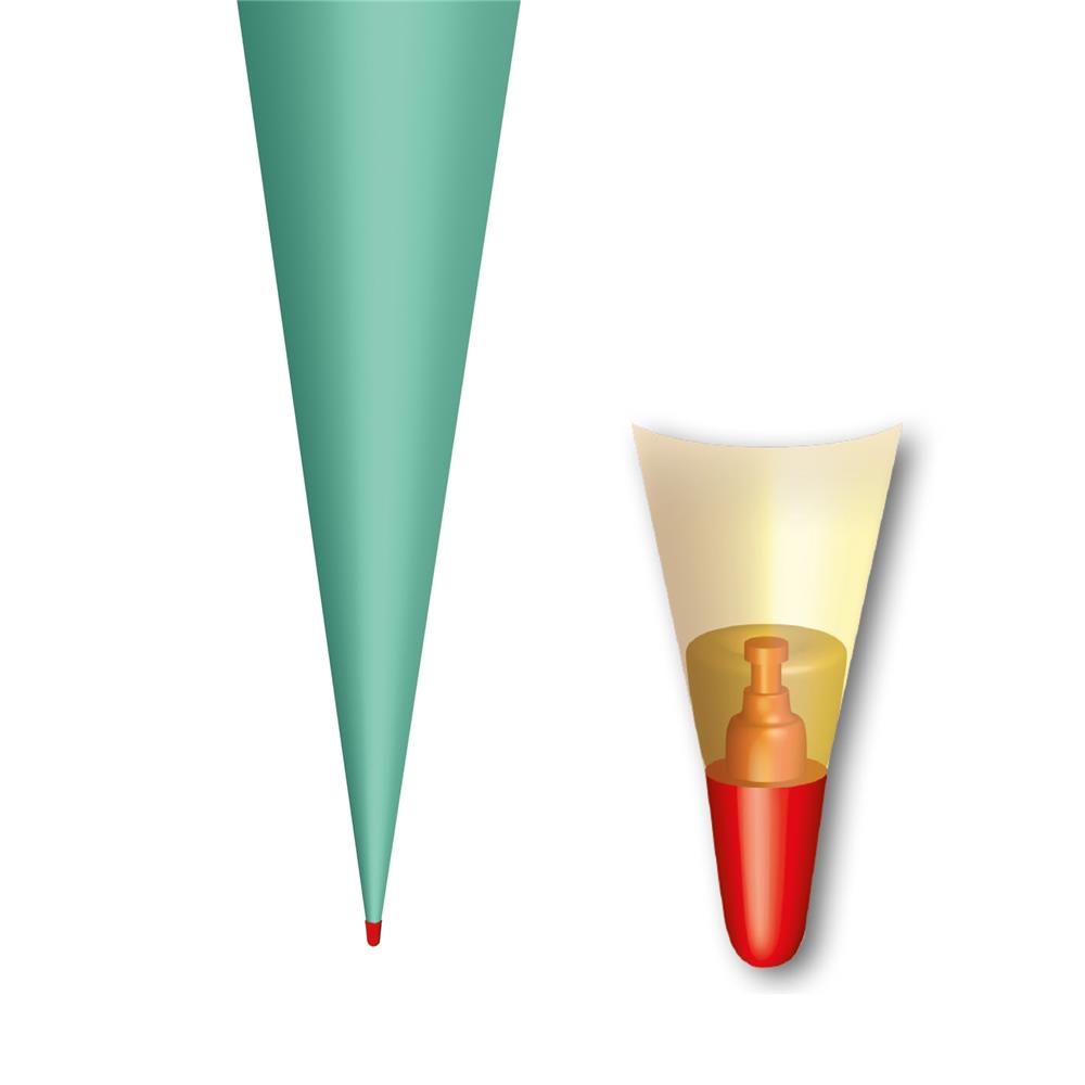 Roth Schultüte-Rohling/Basteltüte, mint, 70cm, rund, Rot(h)-Spitze, ohne Verschluss